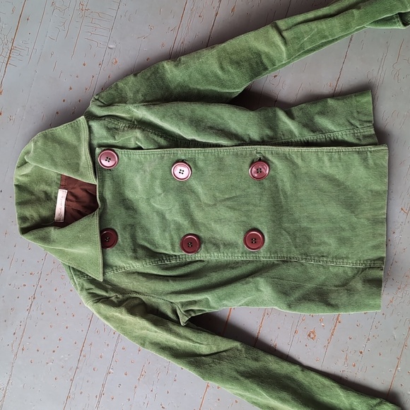 Sooki Des l.a. green corduroy peacoat jacket - Picture 3 of 7